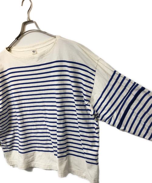 Ron Herman（ロンハーマン）Ron Herman (ロンハーマン) Too Big Striped Tee ブルー×ホワイト サイズ:Freeの古着・服飾アイテム