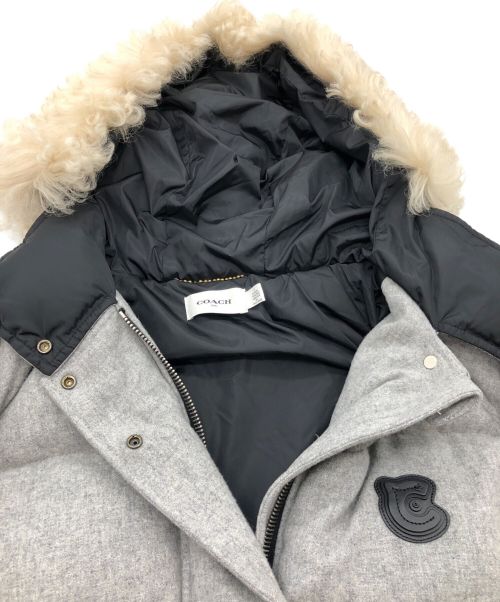 COACH（コーチ）COACH (コーチ) ダウンコート グレー サイズ:4の古着・服飾アイテム