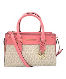 MICHAEL KORS（マイケル・コース）の古着「サッチェルスモール　2WAYショルダーバッグ」｜ピンク