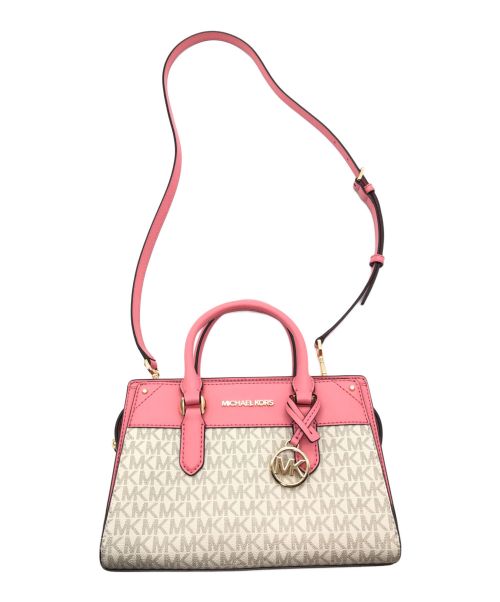 MICHAEL KORS（マイケル・コース）MICHAEL KORS (マイケルコース) サッチェルスモール　2WAYショルダーバッグ ピンクの古着・服飾アイテム