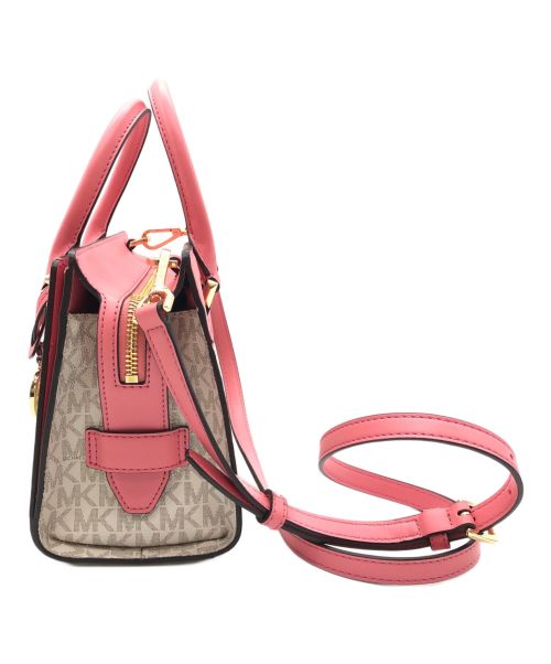 MICHAEL KORS（マイケル・コース）MICHAEL KORS (マイケルコース) サッチェルスモール　2WAYショルダーバッグ ピンクの古着・服飾アイテム
