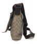 GUCCI (グッチ) GG　メッセンジャーバッグ ダークブラウン×ベージュ：22000円