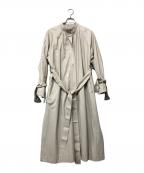 DRESSLAVEドレスレイブ）の古着「フェイクレザーコート」｜ベージュ