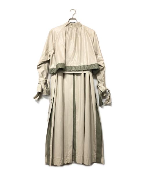 DRESSLAVE（ドレスレイブ）DRESSLAVE (ドレスレイブ) フェイクレザーコート ベージュ サイズ:38の古着・服飾アイテム