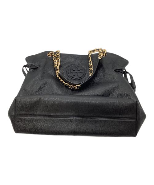 TORY BURCH（トリーバーチ）TORY BURCH (トリーバーチ) 巾着チェーンショルダーバッグ ブラックの古着・服飾アイテム