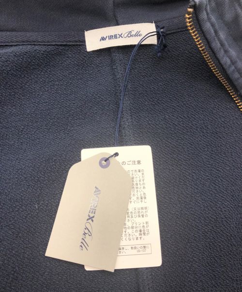 AVIREX Belle（アヴィレックス ベル）AVIREX Belle (アヴィレックス ベル) ジップパーカー ブルー サイズ:Freeの古着・服飾アイテム