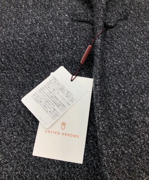 UNITED ARROWS（ユナイテッドアローズ）UNITED ARROWS (ユナイテッドアローズ) CARUSO (カルーゾ) ファーカラーハーフコート ダークグレー サイズ:SIZE 40 未使用品の古着・服飾アイテム