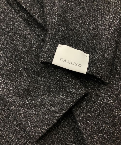 UNITED ARROWS（ユナイテッドアローズ）UNITED ARROWS (ユナイテッドアローズ) CARUSO (カルーゾ) ファーカラーハーフコート ダークグレー サイズ:SIZE 40 未使用品の古着・服飾アイテム