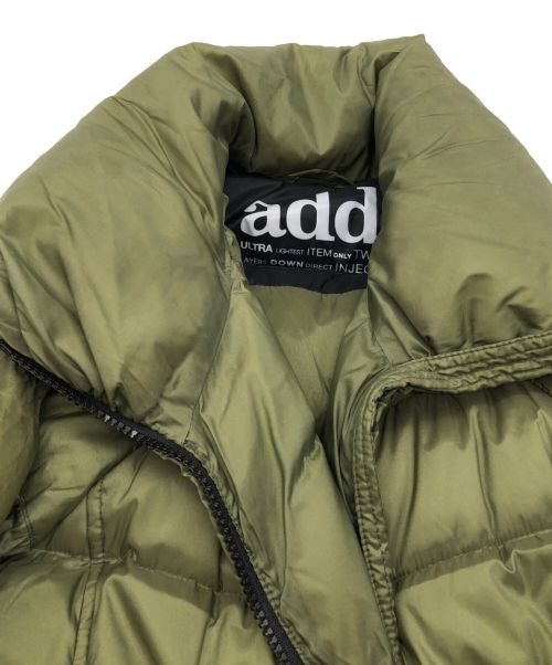 add（エーディーディー）add (エーディーディー) ダウンコート オリーブ サイズ:4の古着・服飾アイテム