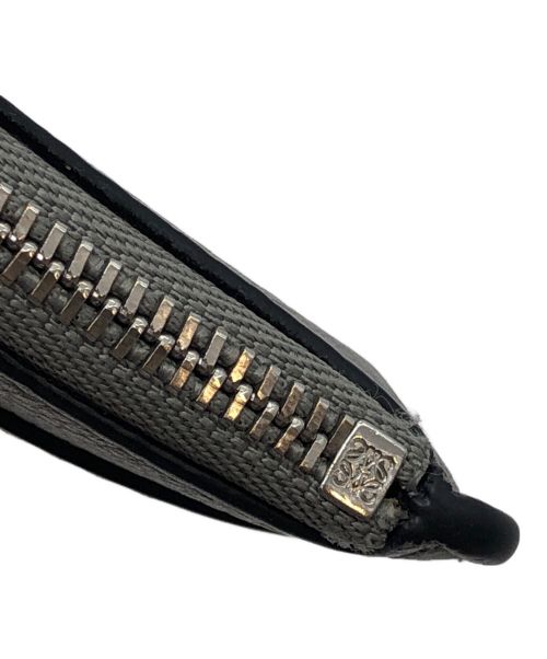 LOEWE（ロエベ）LOEWE (ロエベ) ソフトグレインカーフ グレー×グリーンの古着・服飾アイテム