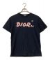 DIOR（ディオール）の古着「半袖カットソー」｜ネイビー×ピンク