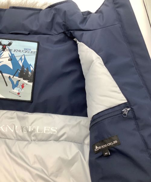 MOOSE KNUCKLES（ムース ナックルズ）MOOSE KNUCKLES (ムース ナックルズ) ダウンジャケット ネイビー サイズ:Sの古着・服飾アイテム