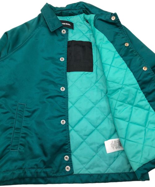 DIESEL（ディーゼル）DIESEL (ディーゼル) コーチジャケット グリーン サイズ:10の古着・服飾アイテム