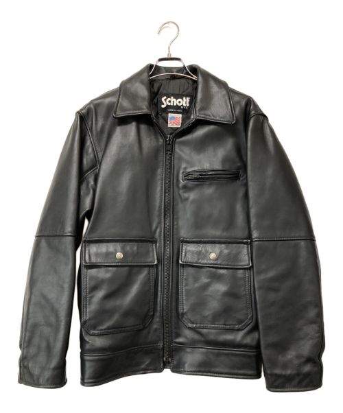 Schott（ショット）Schott (ショット) レザージャケット ブラック サイズ:34の古着・服飾アイテム