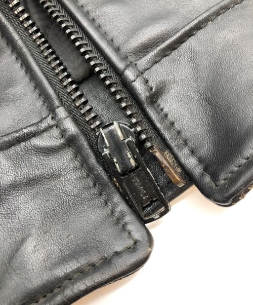 Schott（ショット）Schott (ショット) レザージャケット ブラック サイズ:34の古着・服飾アイテム