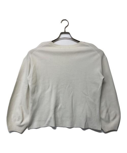 BEAUTY&YOUTH UNITED ARROWS（ビューティーアンドユースユナイテッドアローズ）BEAUTY&YOUTH UNITED ARROWS (ビューティーアンドユースユナイテッドアローズ) ミラノリブカーブスリーブニットプルオーバー ホワイト サイズ:不明の古着・服飾アイテム