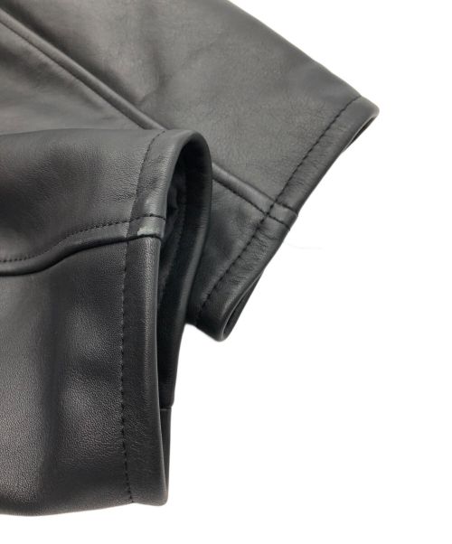 MORGAN PRODUCTIONS（モーガン プロダクションズ）MORGAN PRODUCTIONS (モーガン プロダクションズ) レザージャケット ブラック サイズ:40の古着・服飾アイテム