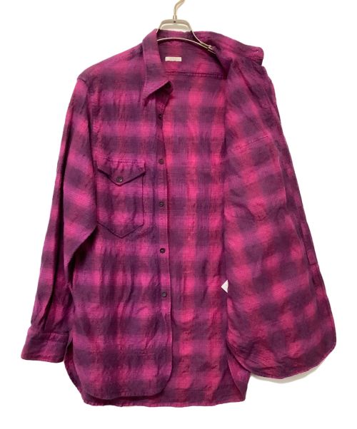 COMOLI（コモリ）COMOLI (コモリ) ウールシルクワークシャツ ピンク サイズ:SIZE 2の古着・服飾アイテム