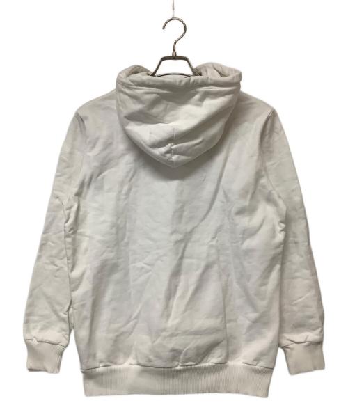 DIESEL（ディーゼル）DIESEL (ディーゼル) プルオーバーパーカー ホワイト×ブラック サイズ:SIZE Mの古着・服飾アイテム