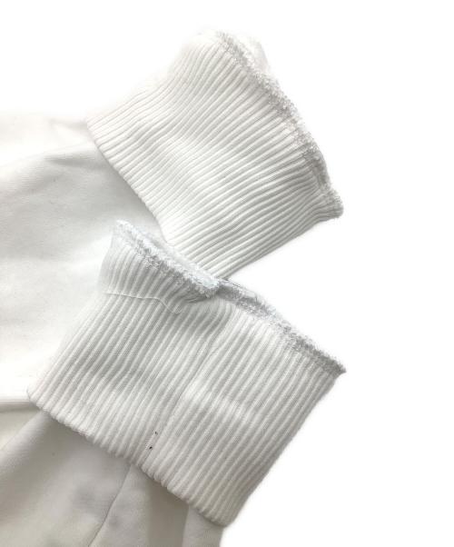 DIESEL（ディーゼル）DIESEL (ディーゼル) プルオーバーパーカー ホワイト×ブラック サイズ:SIZE Mの古着・服飾アイテム