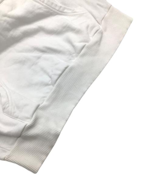 DIESEL（ディーゼル）DIESEL (ディーゼル) プルオーバーパーカー ホワイト×ブラック サイズ:SIZE Mの古着・服飾アイテム