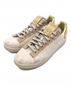 adidasアディダス）の古着「ローカットスニーカー」｜ベージュ×ホワイト