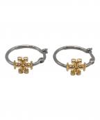 TORY BURCHトリーバーチ）の古着「ピアス」｜シルバー×ゴールドカラー