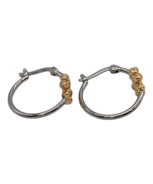 TORY BURCH（トリーバーチ）TORY BURCH (トリーバーチ) ピアス シルバー×ゴールドカラーの古着・服飾アイテム