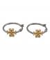 TORY BURCH（トリーバーチ）の古着「ピアス」｜シルバー×ゴールドカラー