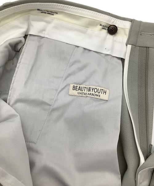 BEAUTY&YOUTH UNITED ARROWS（ビューティーアンドユースユナイテッドアローズ）BEAUTY&YOUTH UNITED ARROWS (ビューティーアンドユースユナイテッドアローズ) トリプルクロスフォルムテーパードパンツ グレー サイズ:SIZE Mの古着・服飾アイテム