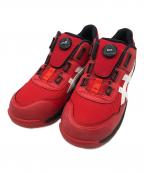 asicsアシックス）の古着「安全靴」｜レッド×ブラック