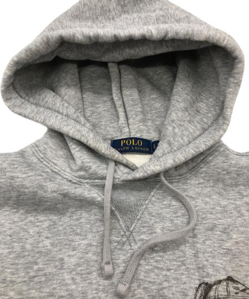 POLO RALPH LAUREN（ポロ・ラルフローレン）POLO RALPH LAUREN (ポロ・ラルフローレン) ポロベアープルオーバーパーカー グレー サイズ:SIZE Sの古着・服飾アイテム