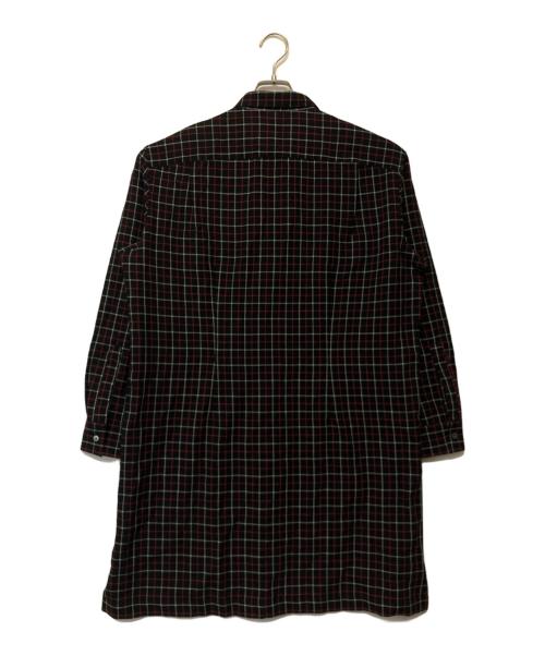 PAUL SMITH（ポールスミス）Paul Smith (ポールスミス) タッターソールロングシャツ ブラック×レッド サイズ:SIZE Mの古着・服飾アイテム