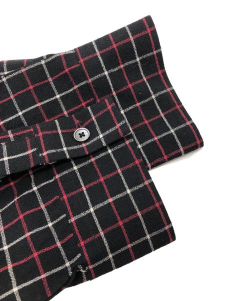 PAUL SMITH（ポールスミス）Paul Smith (ポールスミス) タッターソールロングシャツ ブラック×レッド サイズ:SIZE Mの古着・服飾アイテム