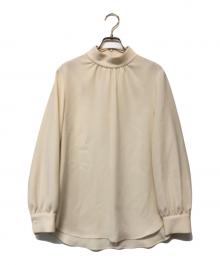 theory（セオリー）の古着「ロングスリーブブラウス」｜ベージュ