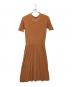 DEMYLEE (デミリー) シアーショートスリーブニットワンピース ライトブラウン サイズ:SIZE S：4000円