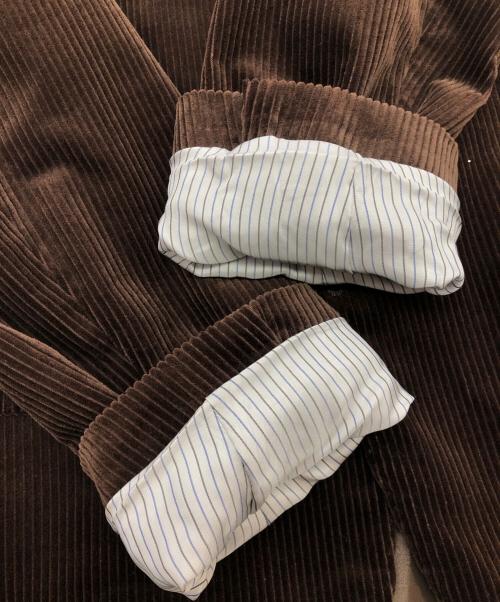 ALEXANDER JULIAN（アレキサンダージュリアン）ALEXANDER JULIAN (アレキサンダージュリアン) コーデュロイジャケット ブラウン サイズ:SIZE Mの古着・服飾アイテム