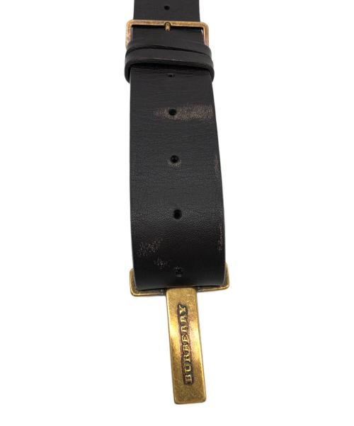 BURBERRY（バーバリー）BURBERRY (バーバリー) レザーベルト ダークブラウンの古着・服飾アイテム