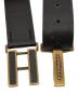 BURBERRY (バーバリー) レザーベルト ダークブラウン：9000円