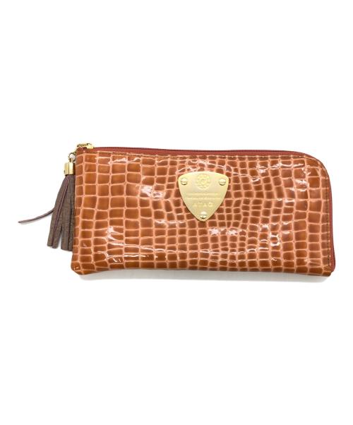 ATAO（アタオ）ATAO (アタオ) L字ファスナー財布 オレンジの古着・服飾アイテム