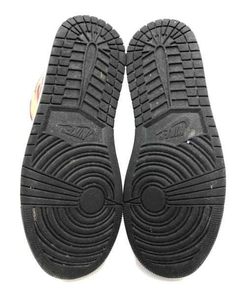 NIKE（ナイキ）NIKE (ナイキ) AIR JORDAN1 MID　スニーカー ベージュ×レッド サイズ:SIZE 26.5cmの古着・服飾アイテム