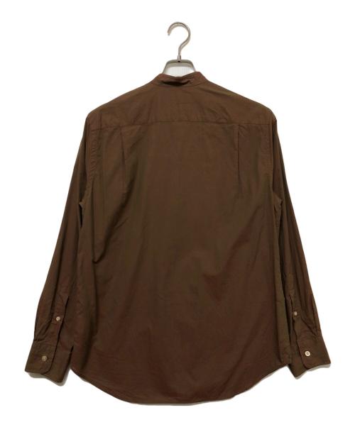 TOMORROW LAND PILGRIM（トゥモローランド ピルグリム）TOMORROW LAND PILGRIM (トゥモローランド ピルグリム) コットンシャンブレーバンドカラーシャツ ブラウン サイズ:SIZE Sの古着・服飾アイテム