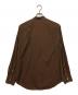 TOMORROW LAND PILGRIM (トゥモローランド ピルグリム) コットンシャンブレーバンドカラーシャツ ブラウン サイズ:SIZE S：4000円