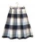 BLUE LABEL CRESTBRIDGE（ブルーレーベルクレストブリッジ）の古着「チェックスカート」｜ホワイト×ネイビー