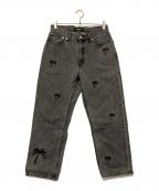 X-LARGEエクストララージ）の古着「デニムパンツ」｜ブラック