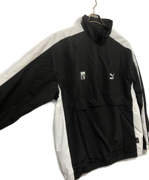 PUMA（プーマ）PUMA (プーマ) X-LARGE (エクストララージ) ハーフジップジャケット ブラック サイズ:XLの古着・服飾アイテム
