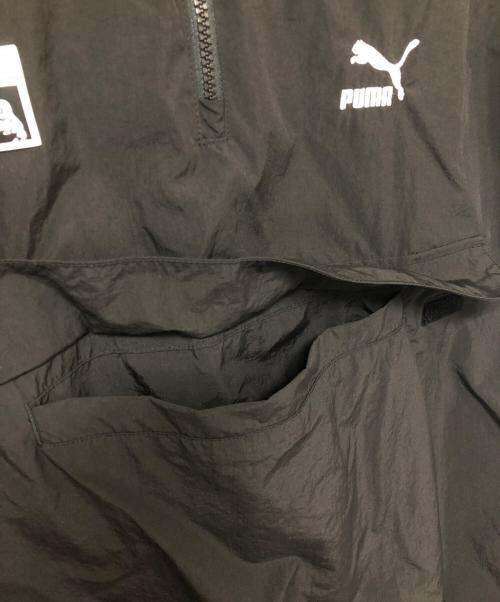 PUMA（プーマ）PUMA (プーマ) X-LARGE (エクストララージ) ハーフジップジャケット ブラック サイズ:XLの古着・服飾アイテム