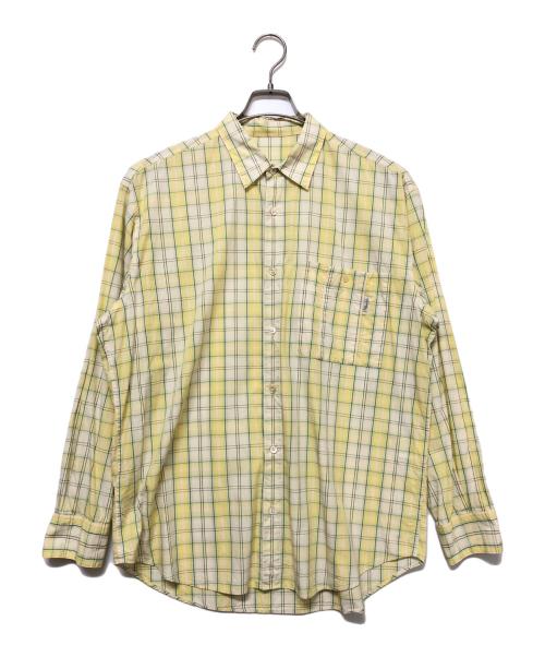 PAPAS（パパス）PAPAS (パパス) チェックシャツ イエロー サイズ:SIZE Mの古着・服飾アイテム