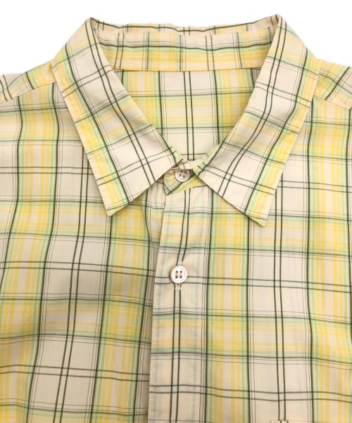 PAPAS（パパス）PAPAS (パパス) チェックシャツ イエロー サイズ:SIZE Mの古着・服飾アイテム