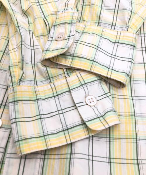 PAPAS（パパス）PAPAS (パパス) チェックシャツ イエロー サイズ:SIZE Mの古着・服飾アイテム